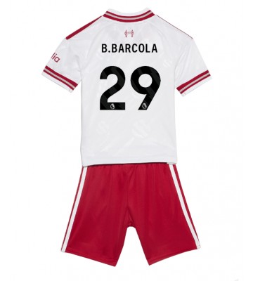 Liverpool Bradley Barcola #29 Udebanetrøje Børn 2026-27 Kortærmet (+ Korte bukser)